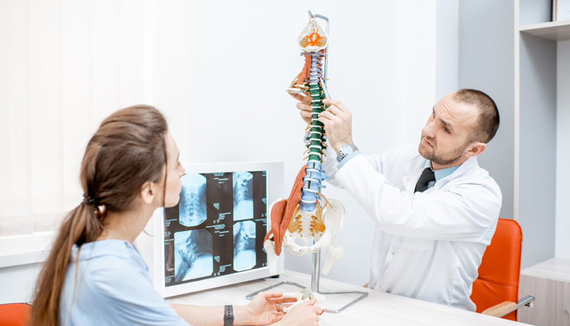 Woman during the consultation with therapist in the office